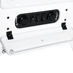 Fireplace Stove, Electric Fireplace Heater with Realistic LED Flames and Logs, 725W/1450W, White