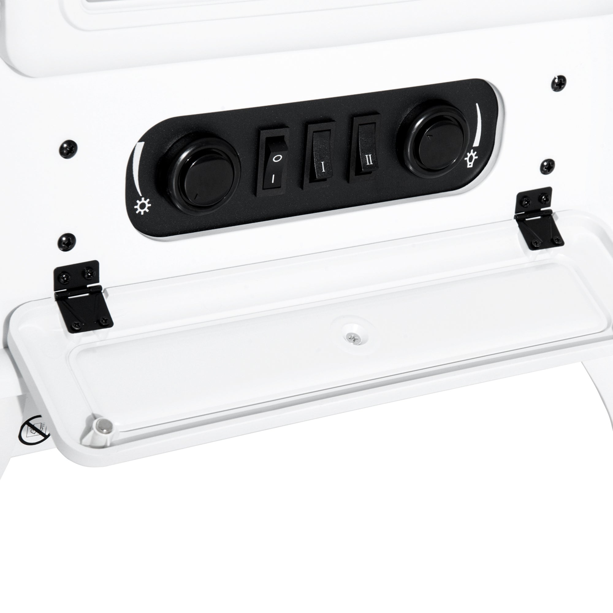 Fireplace Stove, Electric Fireplace Heater with Realistic LED Flames and Logs, 725W/1450W, White