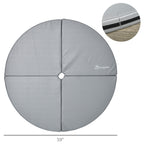 Pole Dance Mat, 2"T x 5'W Folding Pole Crash Mat for Home, Lightweight and Foldable, Gray