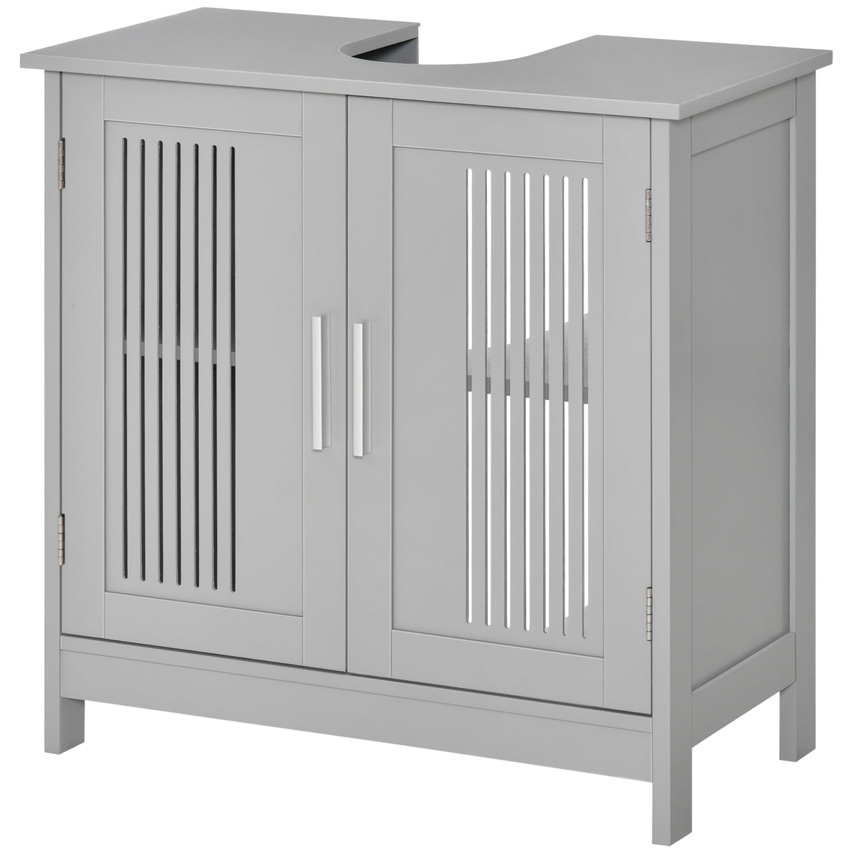 Under Sink Pedestal Storage Bathroom Cabinet, Gray