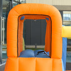 5-in-1 Kids Inflatable Bounce House Jumping Castle with Water Pool, Slide, Climbing Walls & 2 Water Guns