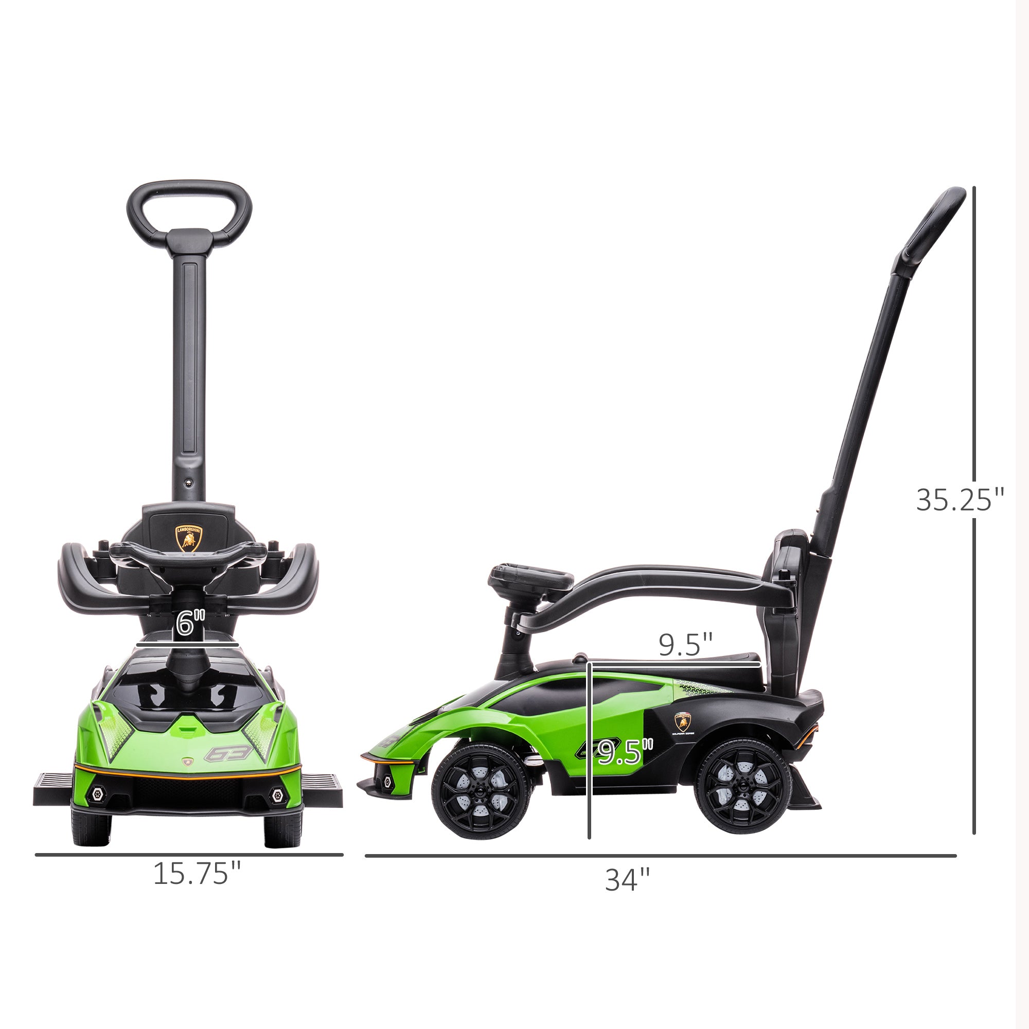 Toddler Push Car, Stroller Walking Car Age for 1-3, Green