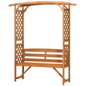 Patio Garden Bench, Wooden Bench, Outdoor Bench for Vines/Climbing Plants, Brown