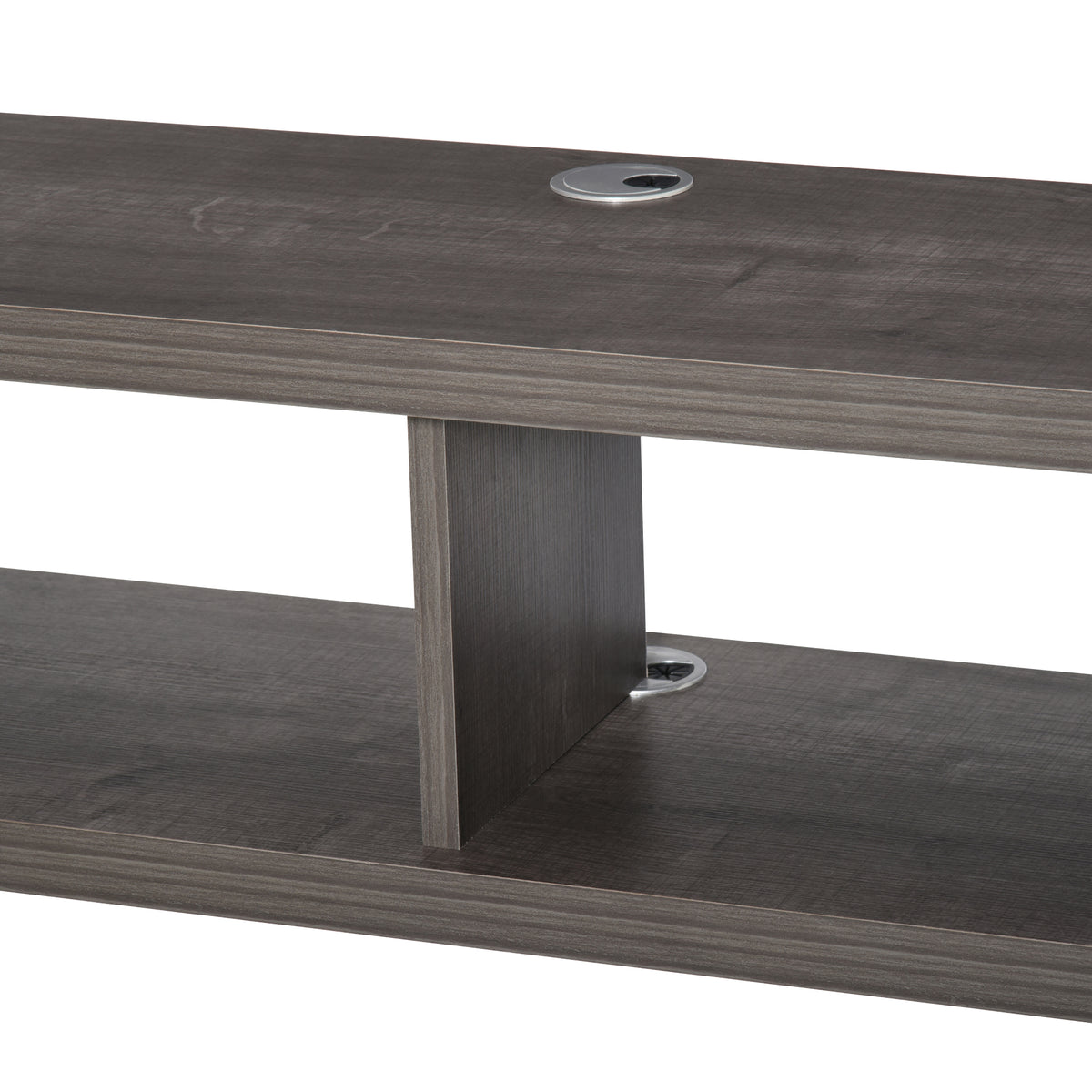 Wall Mounted TV Stand, Media Console Floating Storage Shelf for Living Room or Home Office, Dark Grey
