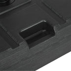 Umbrella Stand for 1.5", or 1.9" Umbrella Poles, Fillable Umbrella Base, Black