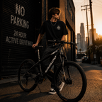 26" Mountain Bike with 21-Speed High-Carbon Steel Frame, Dual Disc Brakes, Adjustable Seatpost, 67" L x 26.5" W x 38.5" H, Black+Gray