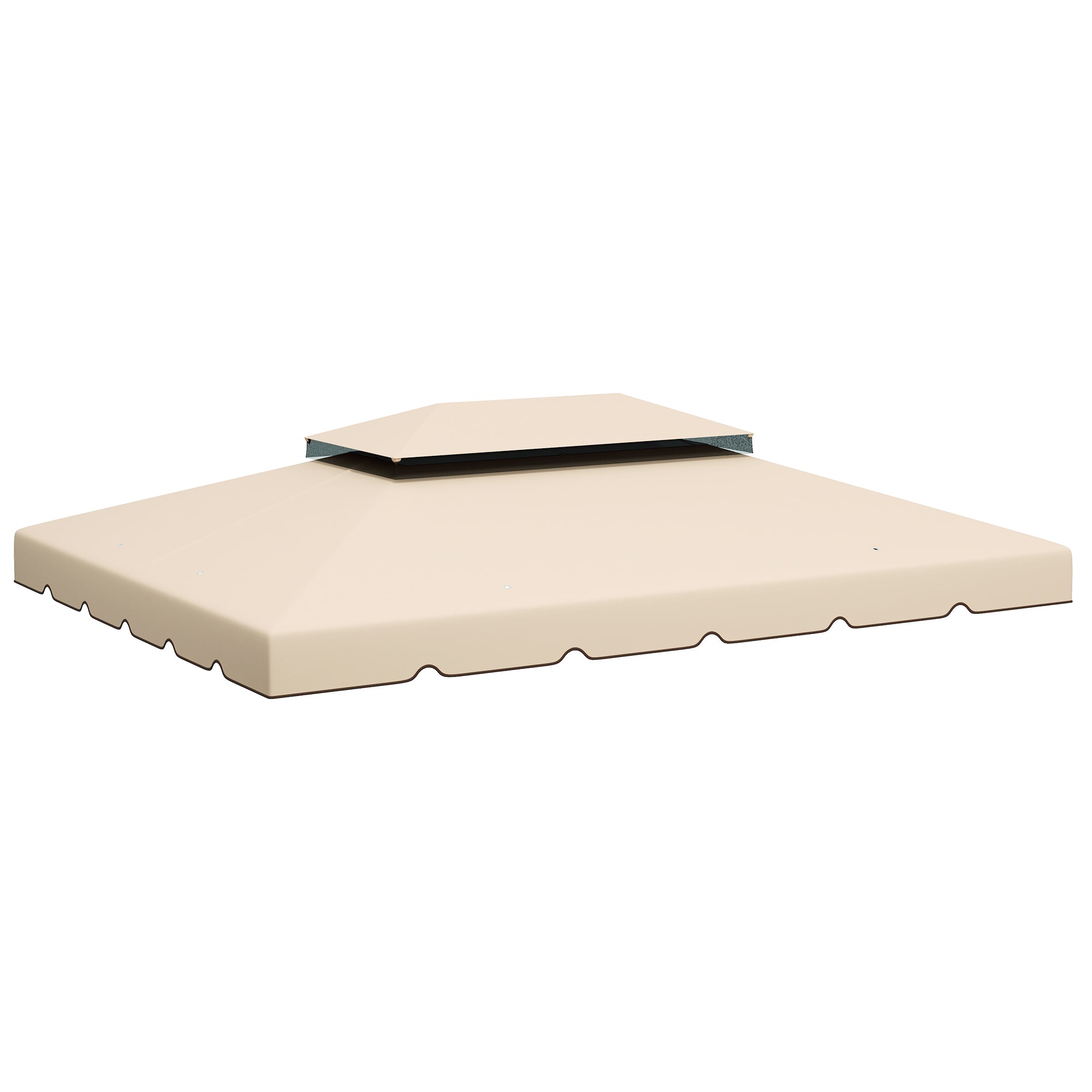 Model 84C-101 or 84C-144 13' x 10' Gazebo Replacement Canopy, Gazebo Top with Double Vented Roof (TOP ONLY), White
