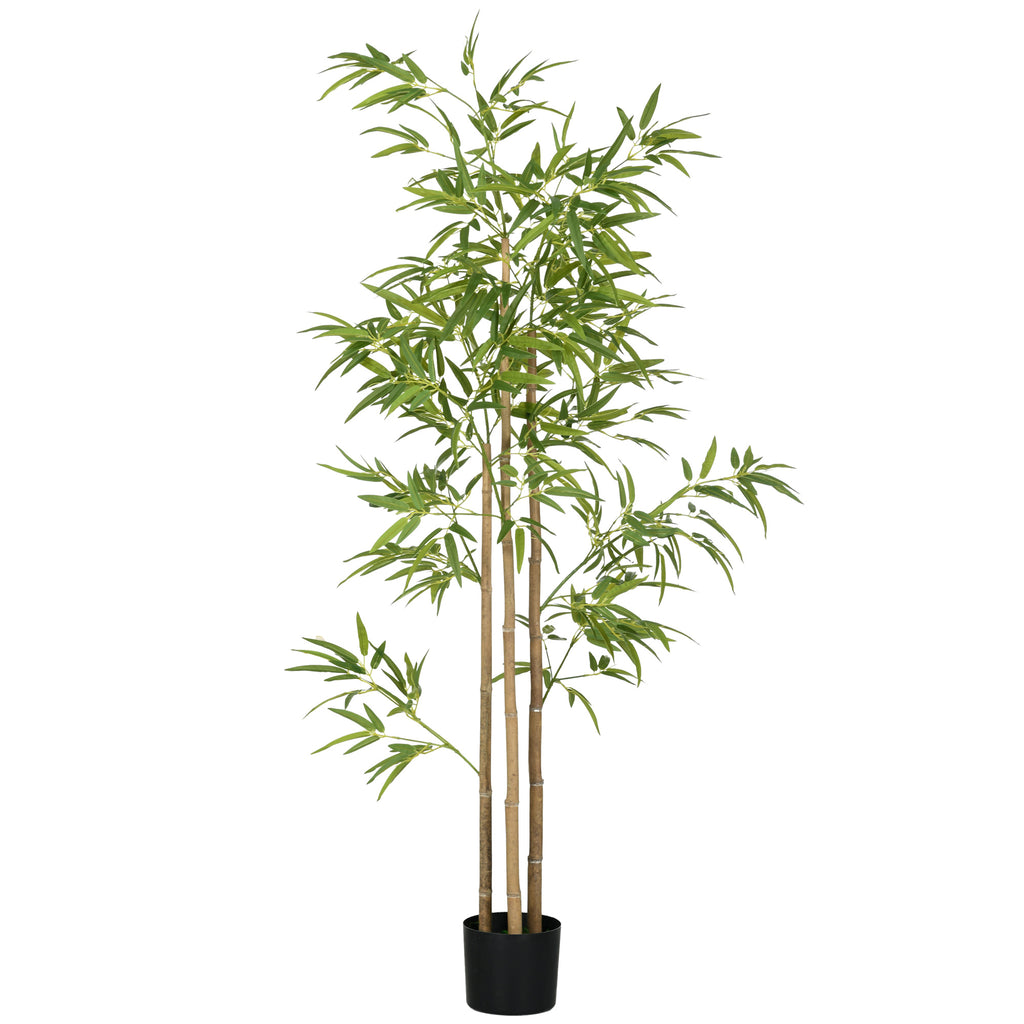 6ft Artificial Tree, Indoor Fake Bamboo with Pot, for Home Office Living Room Decor