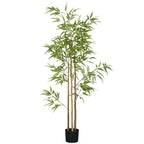 6ft Artificial Tree, Indoor Fake Bamboo with Pot, for Home Office Living Room Decor
