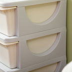 3 Drawers Kids Storage Unit, 3 Tier Stackable Toy Organizers and Storage Chest for Bedroom, Nursery, Playroom, Living Room, Boys, Girls, Toddlers, Cream White