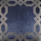 Machine Washable Velvet European Pillow Sham with Hidden Zipper, OEKO-TEX Certified, Ideal for Bedroom Decor, 26" L x 26" W x 0.13" H, Navy