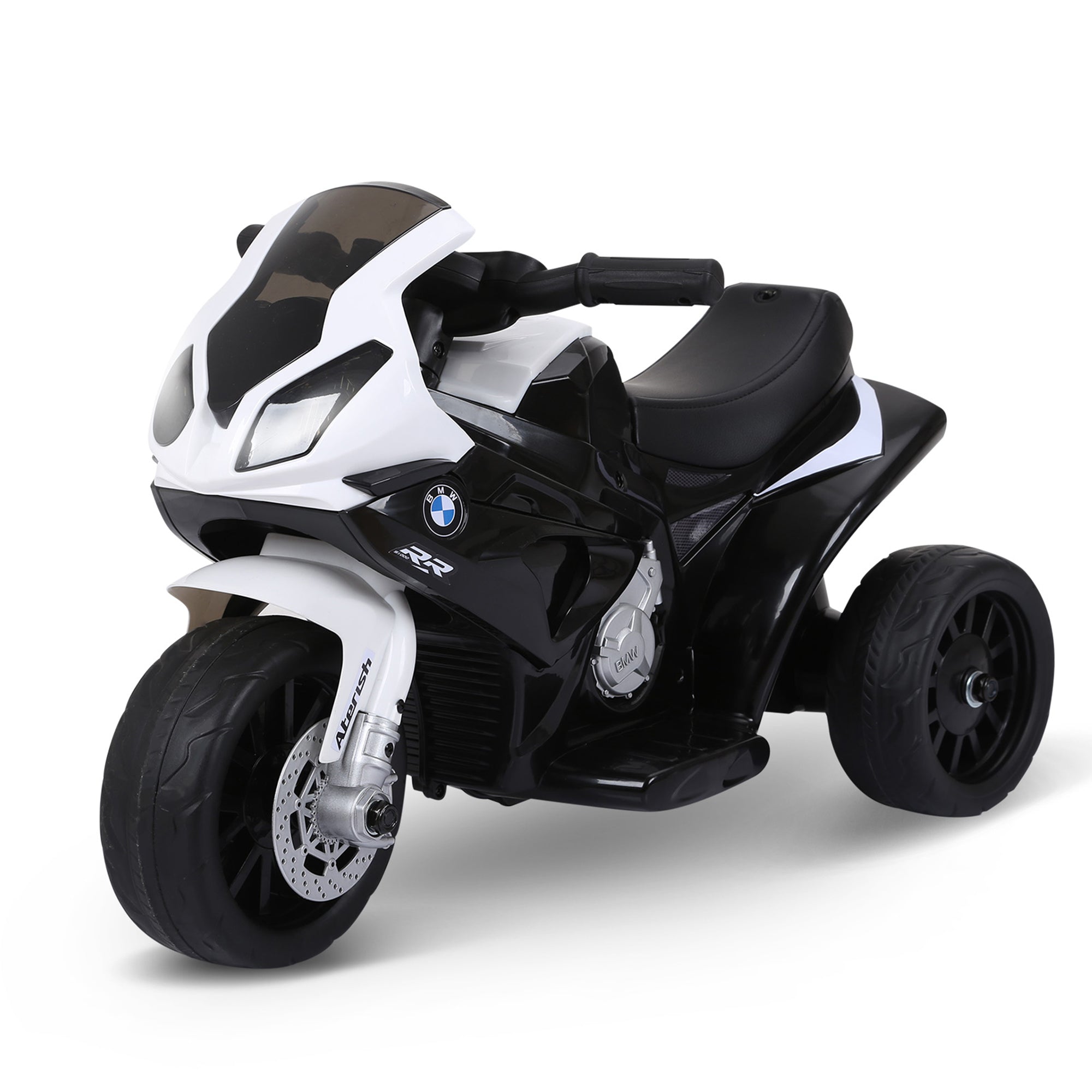 6V 3 Wheeled Electric Motorcycle, Kids Motorcycle Licensed with Headlight, Music, Black