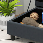 Pet Sofa Bed Couch with Storage, Pet Sofa for Cats and Small Dogs, Dark Gray