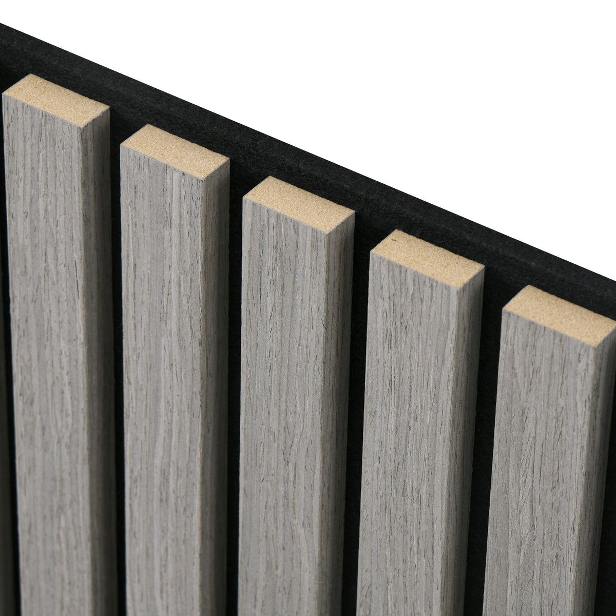 24"x24" Wood Panels for Wall, 4 Pack Acoustic Panels, Sound Absorbing Slat Wall For Interior Wall Decor, Home, Gray