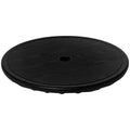 20" Umbrella Table Tray, Easy to Install Table-Top, Round Portable for Swimming Pool, Beach, Patio, Deck, Garden, Black