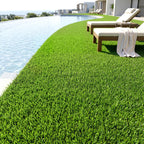 10' x 3' Artificial Grass Turf, Easy-Clean Indoor Outdoor Rug with Drainage Holes, Cut-to-Fit Fake Grass Turf Mat, 1.2" Thick Dogs Pet Synthetic Lawn Carpet for Landscape Backyard Patio