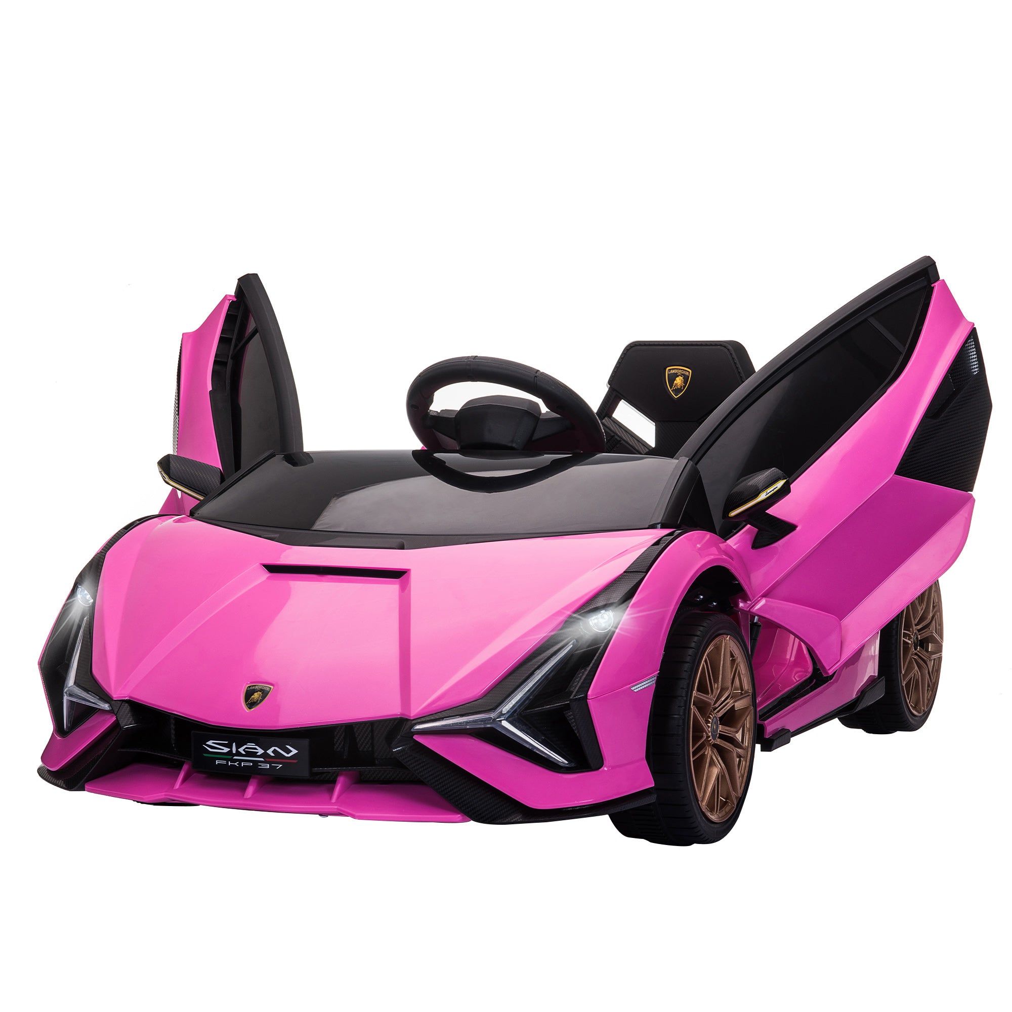 SIAN 12V Kids Rechargeable Ride On Car Toy w/ Remote Control, Pink