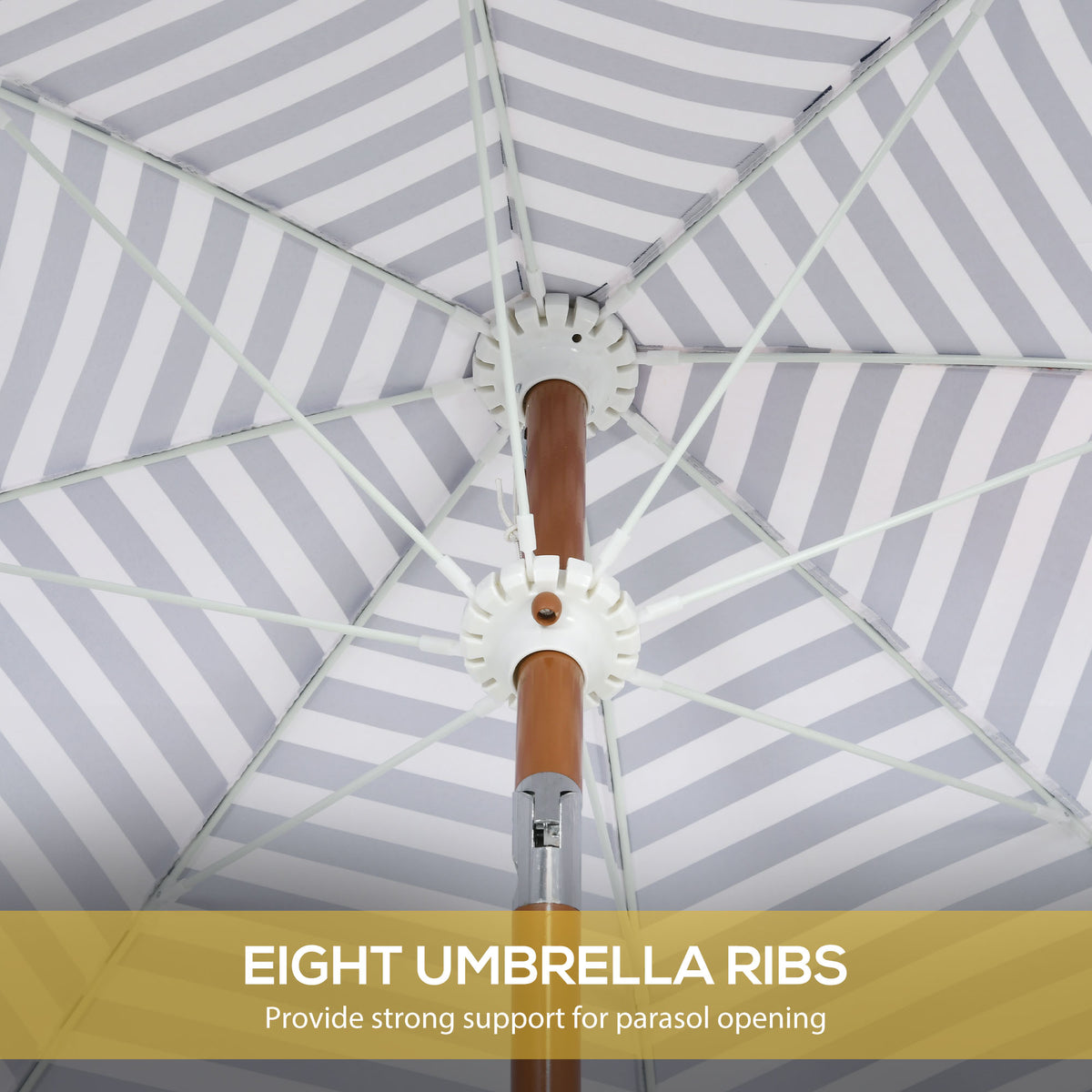 7 x 7 ft Outdoor Umbrella with Tilt, Vent, Patio Market Table Umbrella Parasol with Fringed Ruffles and Flounce, Blue