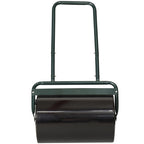 20-Inch Push/Tow Behind Lawn Roller Filled with 10 Gal Water or Sand for Flattening Sod in the Garden, Dark Green