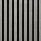 24"x24" Wood Panels for Wall, 4 Pack Acoustic Panels, Sound Absorbing Slat Wall For Interior Wall Decor, Home, Gray