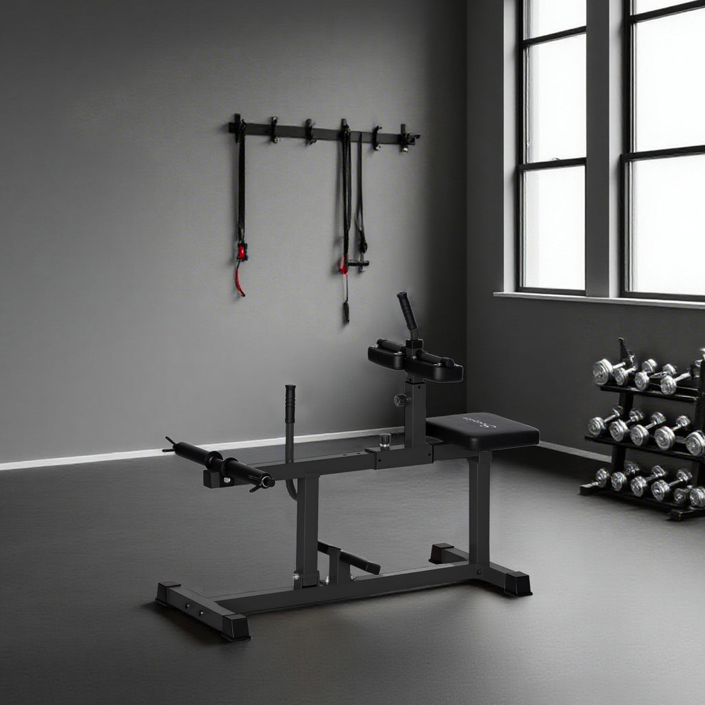 Adjustable Steel Seated Calf Raise Exercise Strength Training Gym Equipment, Black