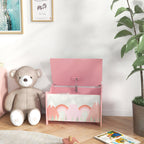 Storage Chest with Lid, Storage Box Organizer for Bedroom, Pink