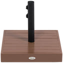 Patio Umbrella Base, 42 lbs. Concrete Heavy Duty Umbrella Base for 1.25/1.5" Poles, Coffee