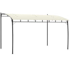 10' x 13' Outdoor Pergola Gazebo, Garden Sun Shade Shelter with Metal Frame for Porch, Patio, Deck, Backyard, Cream