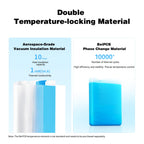 U8Pro Aerospace Grade Vacuum Insulated Cooler with 10-Day Thermal Insulation, Practical Cooler Box for Camping, 18.5″ L x 12″ W x 13″ H, White