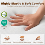 Trifold Mattress, 6 Inch Memory Foam Mattress for Guest, Camping, RV, Travel, Yoga, Made in USA, 75" x 38" x 6"