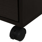 5 Drawer File Cabinet Storage Organizer Filing Cabinet with Nordic Minimalist Modern Style & Wheels, Brown