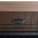Wooden Rabbit Hutch w/ Dividers Asphalt Roof for Small Animals & Outdoors, Brown