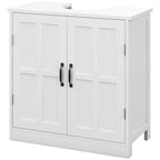 Bathroom Sink Cabinet, Pedestal Sink Cabinet with Adjustable Shelf, White