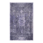 2x3 Low-Pile Non-Slip Non-Shedding Machine Washable Area Rug, Kid and Pet Friendly, Foldable Doormat for Bedroom, Bathroom, Anthracite