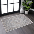 Naar 2x3 Stain-Resistant Area Rug with Cotton Backing, Medium Pile Height, Kid and Pet-Friendly Carpet, 36" L x 24" W x 0.35" H, Ivory