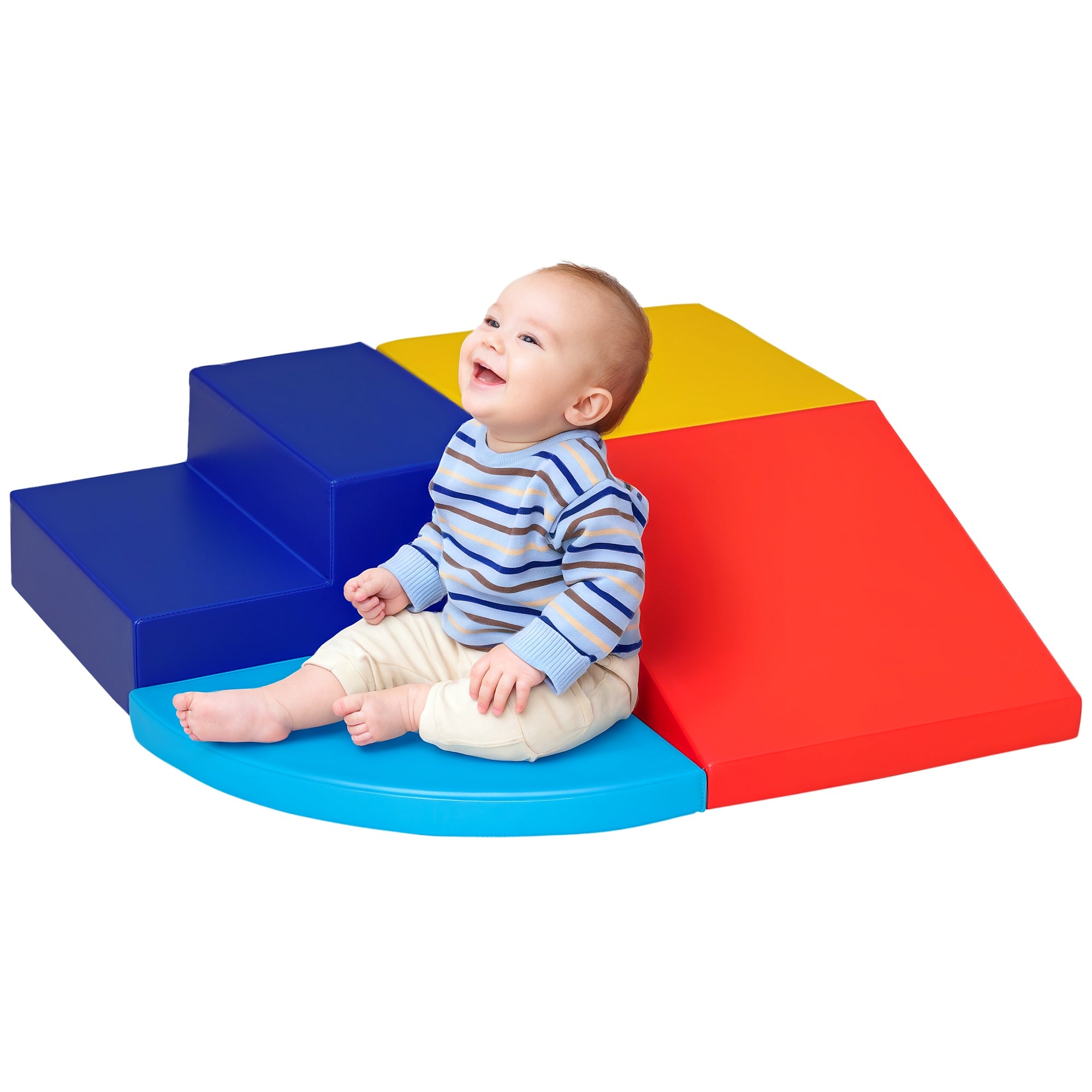 Foam Play Set for Toddlers and Children Crawling or Sliding, Multicolor