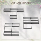Steel Raised Garden Bed, Set of 5 Large Box Planters for Outdoor Plants Vegetables Flowers Herbs, 8x8x1ft, Gray