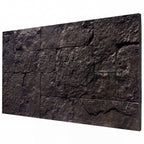 8-Pack 3D Faux Stone Wall Panels, Lightweight Polyurethane Panels for Interior and Exterior Accent Walls, Black