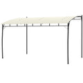 10' x 13' Outdoor Pergola Gazebo, Garden Sun Shade Shelter with Metal Frame for Porch, Patio, Deck, Backyard, Cream