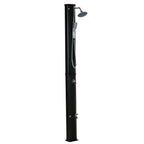 7' Outdoor Solar Heated Shower with 360 Rotating Rainfall & Handheld Shower Head, Foot Shower Faucet, Temperature and Pressure Adjustable, Holds 9.2 Gallons for Backyard Pool