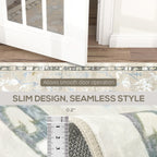 9x12 Area Rug, Indoor Boho Machine Washable Carpet for Living Room, Bedroom, Dining Room, Kitchen, Blue