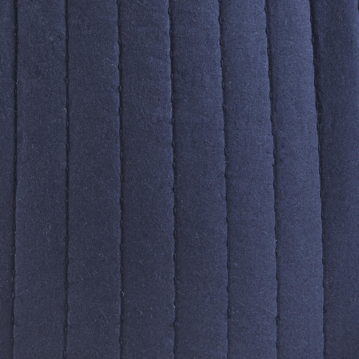 Machine Washable Cotton Quilted Euro Sham with Hidden Zipper, Embroidered Pillow Cover for Home Decor, 26" L x 26" W x 0.25" H, Navy