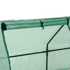 9' x 3' x 3' Portable Mini Greenhouse Outdoor Garden with Large Zipper Doors and Water/UV PE Cover, Green