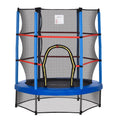 Φ5FT Kids Trampoline with Enclosure Net for Age 3 to 6 Years Blue