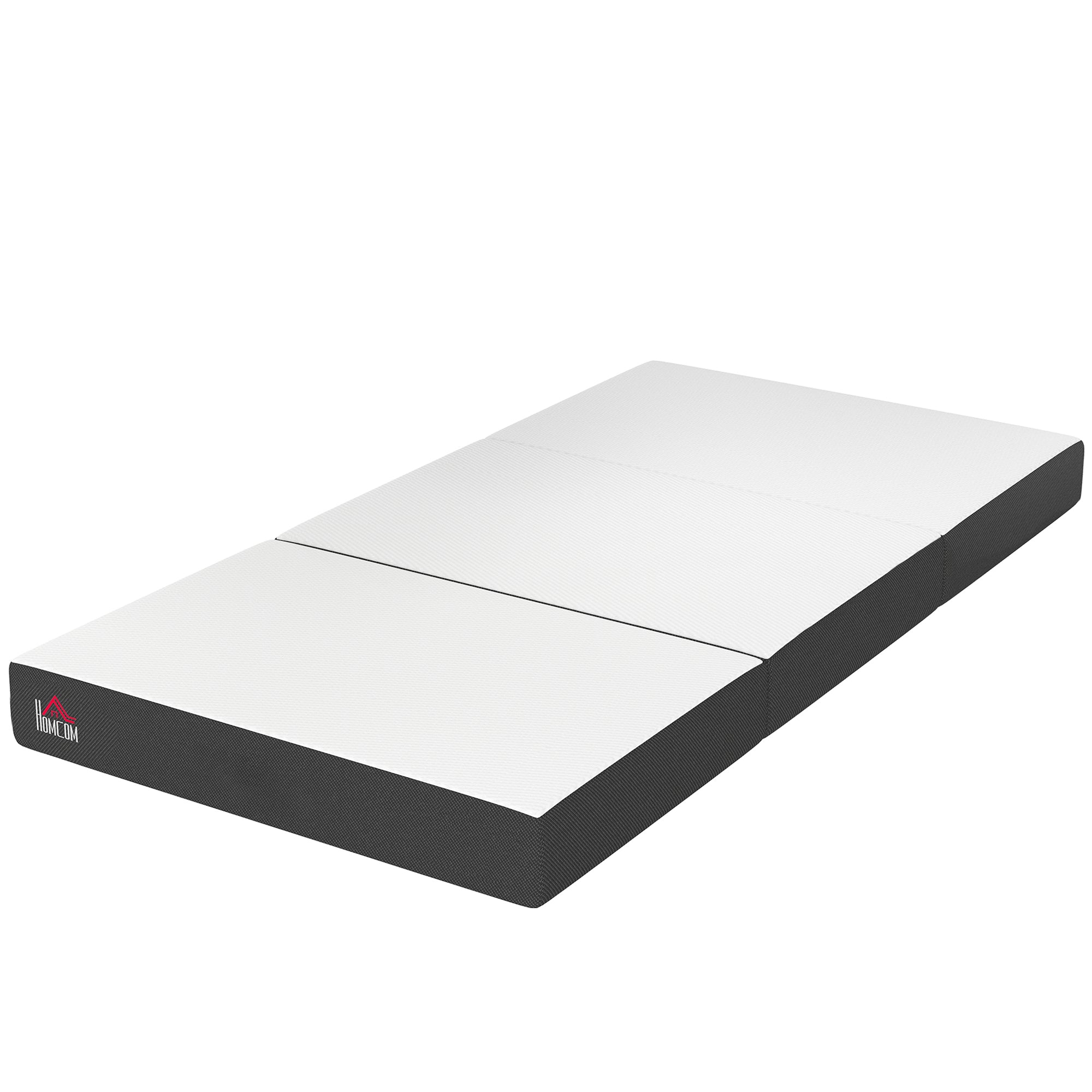 Trifold Mattress, 6 Inch Memory Foam Mattress for Guest, Camping, RV, Travel, Yoga, Made in USA, 75" x 38" x 6"