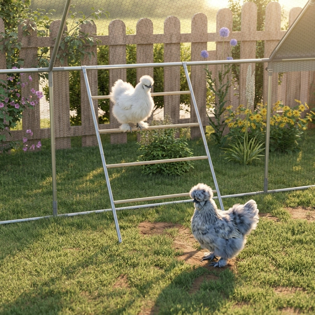 Chicken Roost for Coop, Jungle Gym Roosting Bar, 55" x 33.75"