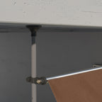 10' x 4' Manual Retractable Awning, Non-Screw Patio Awning, UV Resistant, for Window or Door, Coffee