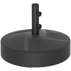 Patio Umbrella Base Holder, Heavy Duty Outdoor Umbrella Stand Base, Filled Up to 66lbs with Stand or 55lbs with Water for Garden, Poolside, Black
