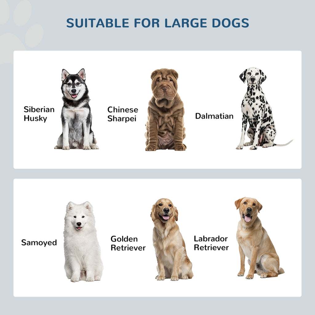 Elevated Dog Bowls with Storage Cabinet Containing Large 44L Capacity, Gray
