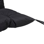 59" x 38" Tufted Bench Cushion for Outdoor Furniture, 3-Seater Replacement for Swing Chair, Patio Sofa/Couch, Black